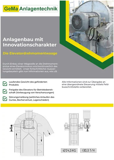 Prospekt Elevatordrehmomentwaage Prospekt Elevatordrehmomentwaage
